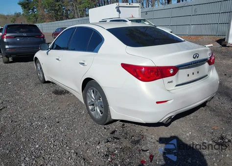 2015 Infiniti Q50 z USA, uszkodzony, nr VIN JN1BV7AR9FM398247